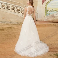 hammah stunning aline illusion wedding dresses tulle lace appliques sposa vestidos bride party gown robe de mari%c3%a9e engagement