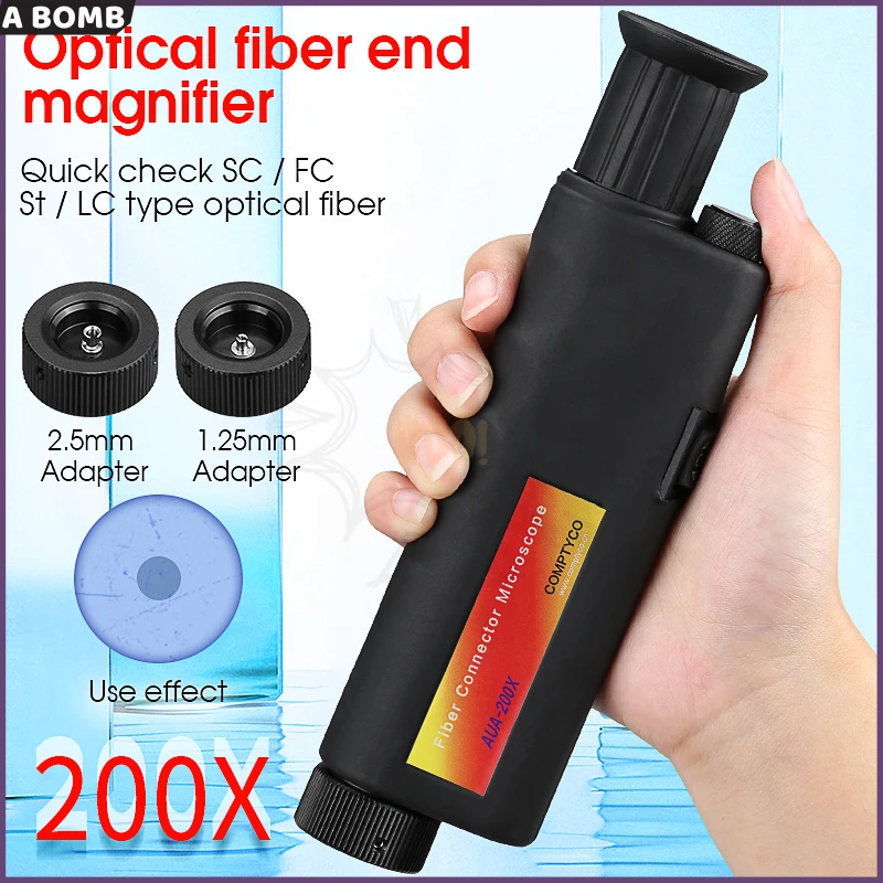 

Free Shipping Handheld AUA-200X/400X/200XD Fiber Optical Inspection Microscope LED Illumination Anti Slip Rubber High Quality