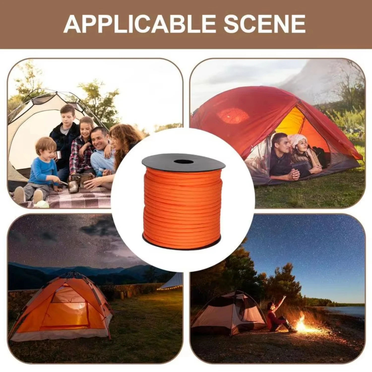 Веревка для кемпинга паракорд сверхмощная веревка из паракорда универсальный