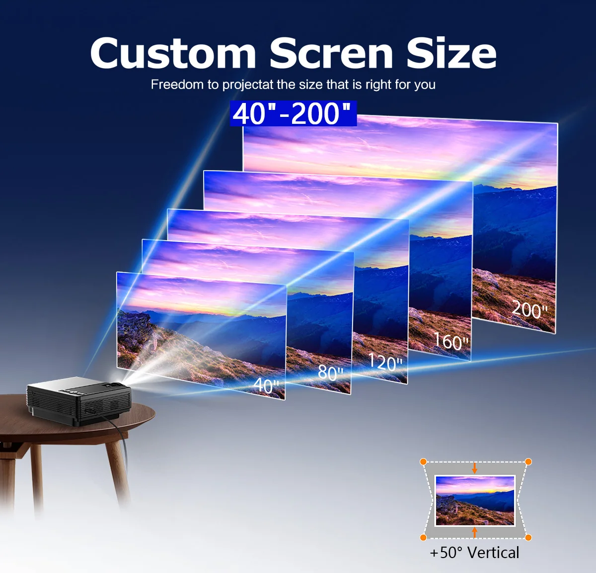 Проектор SUNYS черный 4K Wi-Fi 1080P мини портативный светодиодный домашний кинотеатр