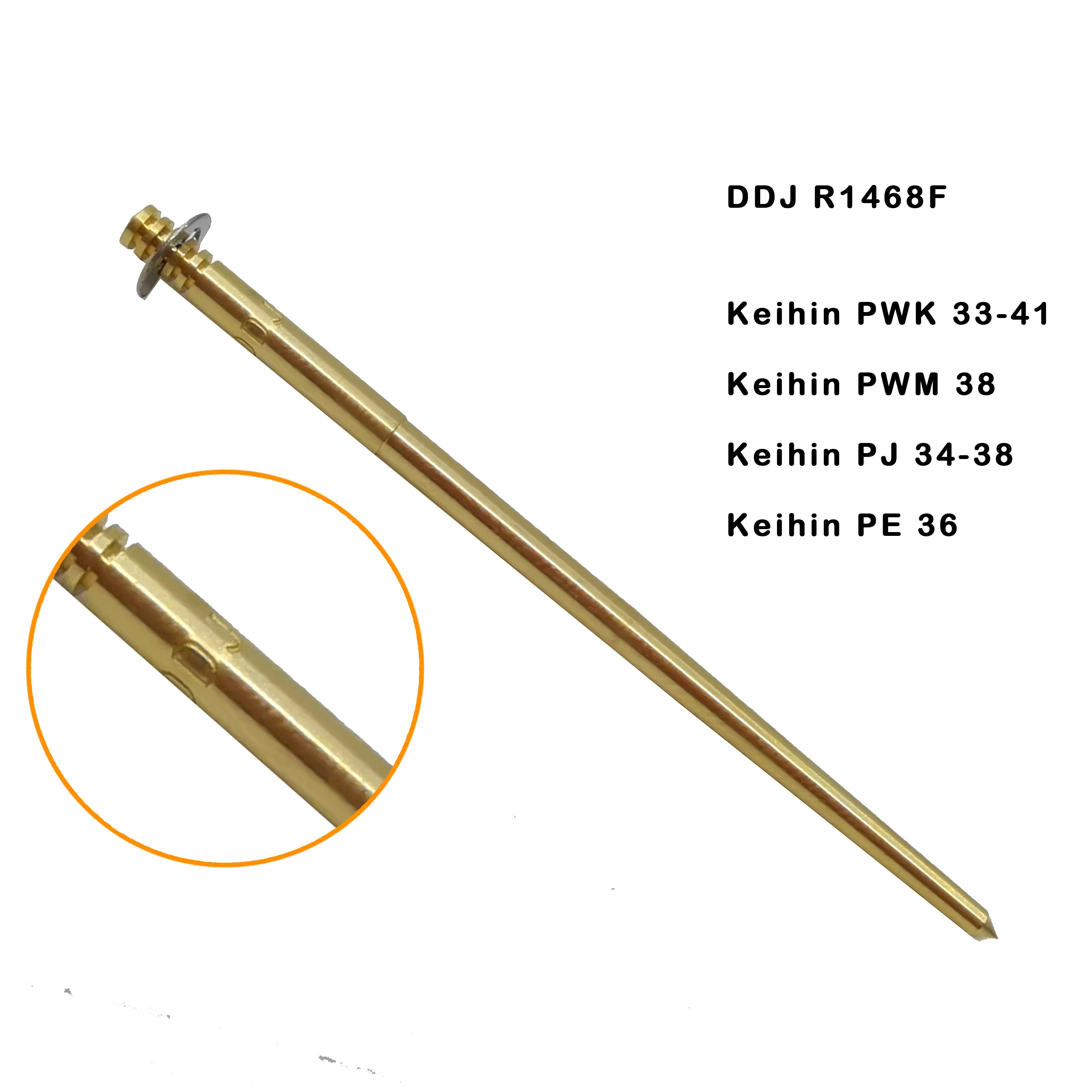 

DDJ R1468F jet needle for Keihin PWK PWM PE PJ carburetor 1468 throttle 34 36 38 39 Oil Needle Diaphragm Part