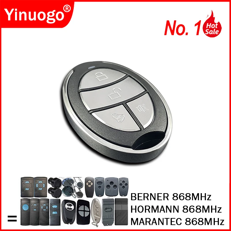 

Для HORMANN HSM2 HSM4 HSE2 HSE4 HSP2 HSD2 HS1 868 пульт дистанционного управления для гаражных ворот 868,35 МГц Marantec Berner передатчик открывания ворот