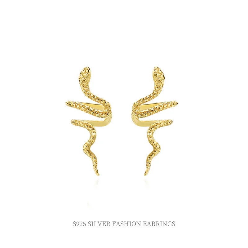 

925 Sterling Silver Fashion Jewelry Sneak Ins Design Vintage Earrings