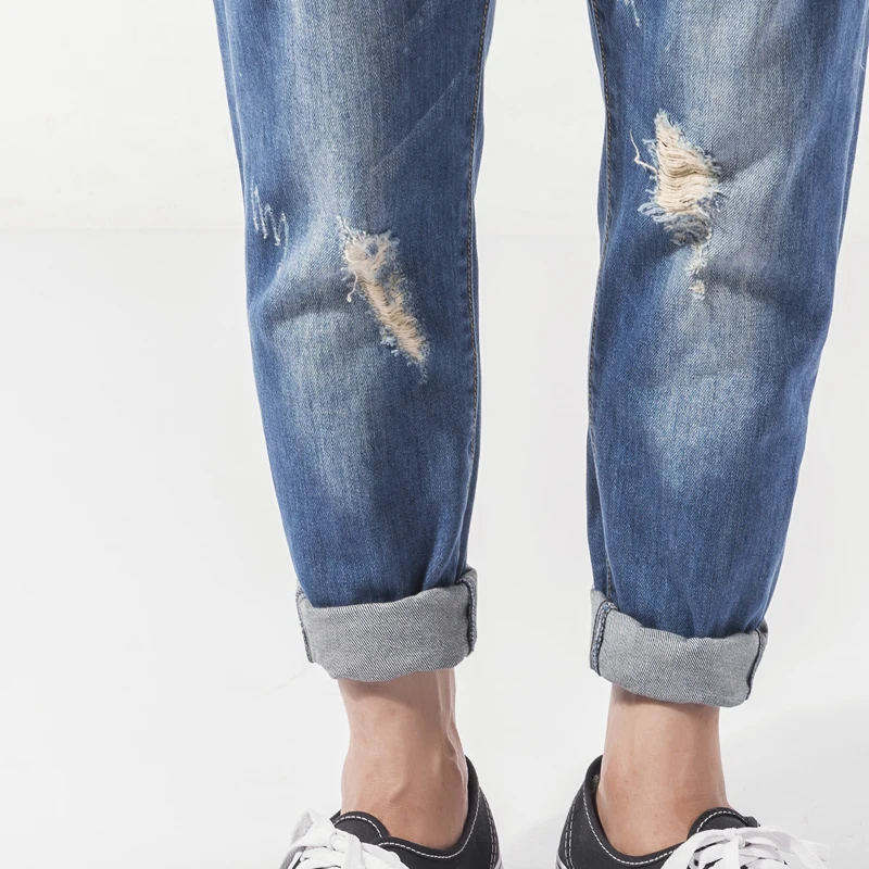 Denyblood Jeans Mens Distressed Jeans Ripped Denim Overalls Bib Pants Jumpsuit for Mens 2022 Casual Pants jean baggy vintage