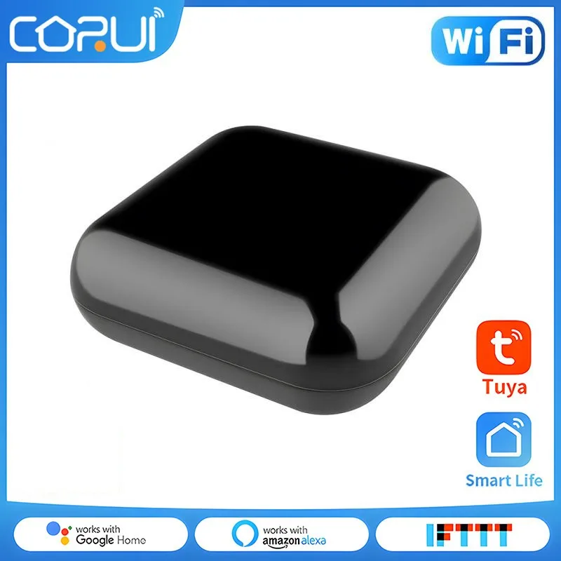 

CORUI WiFi RF+IR Universal Remote Controller RF Appliances Tuya/Smart Life App Voice Control Work With Alexa Google Home