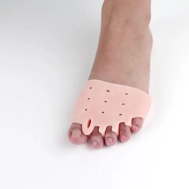 

2pcs=1pair Toe Separator Hallux Valgus Corrector Finger Bunion Orthotics Protector Overlapping Forefoot Pad Foot Care Pedicure