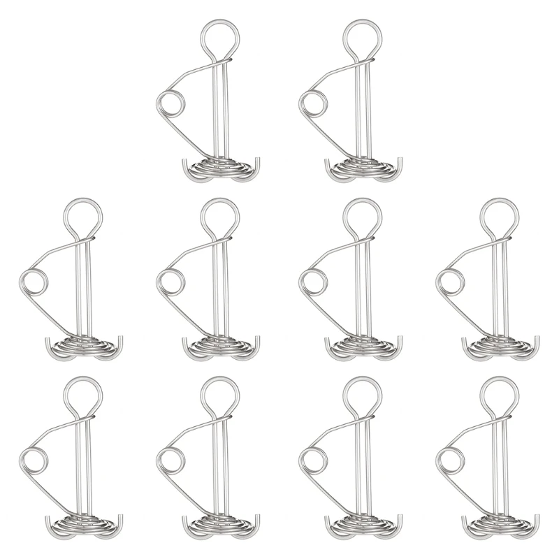 

10 Pack Tent Stakes Awning Anchor with Spring Buckle Deck Peg and Carabiner Clips for Camping Outdoor Timber Deck Plank New