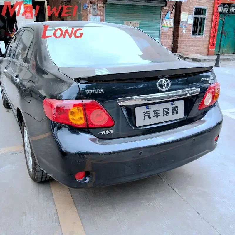 Фото Спойлер для Toyota Corolla, тайваньский стиль, материал ABS, заднее крыло, цвет грунтовки, задний спойлер для Toyota Corolla №1