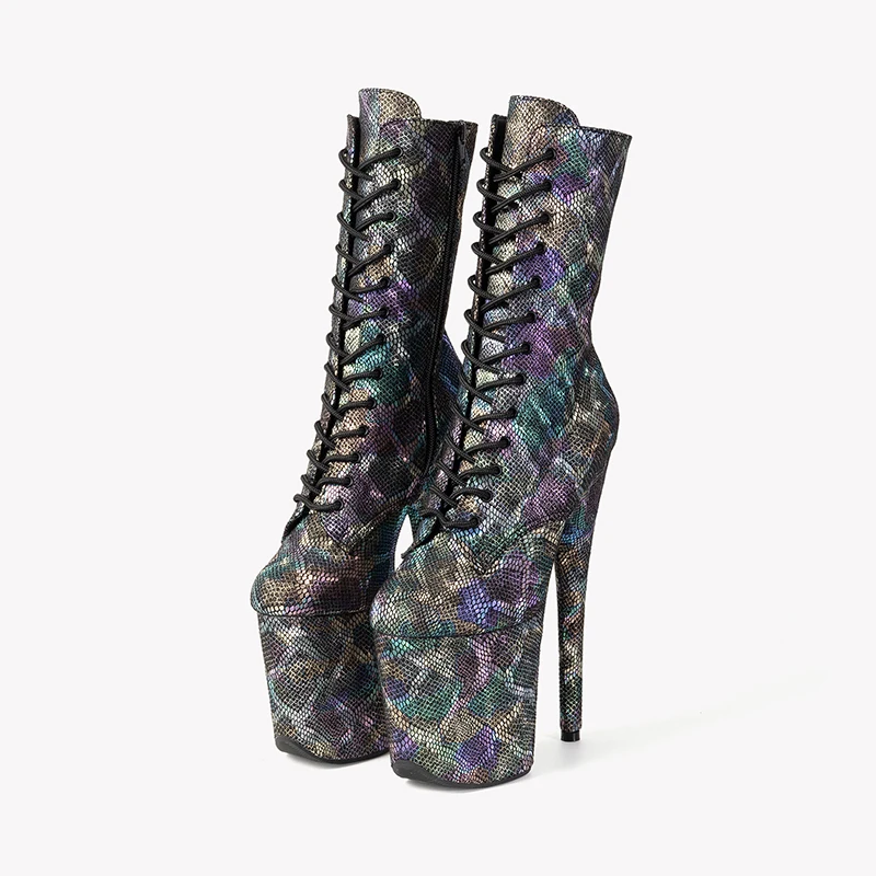 LAIJIANJINXIA/Новинка 20 см/8 дюймов пикантные экзотические женские ботинки из