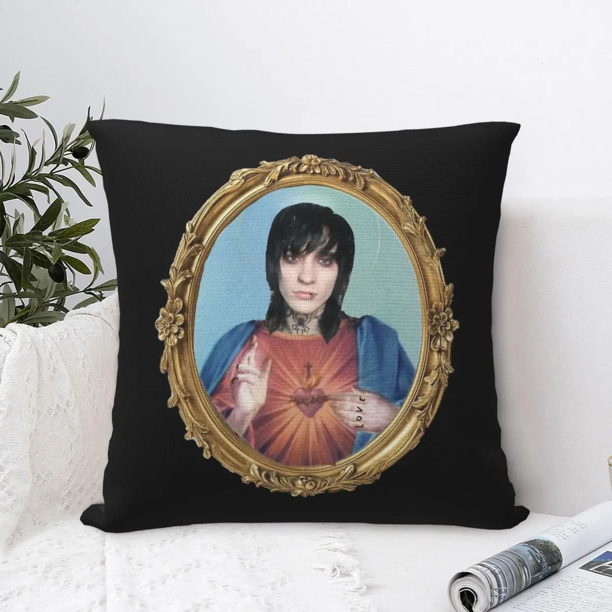 Наволочки для подушек Johnnie Guilbert с изображением Иисуса тинаса Полиэстеровая