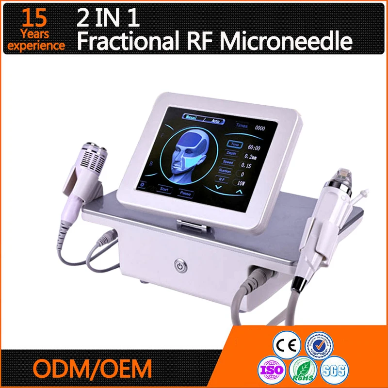 

2 in1 Fractional RF Microneedle Machine For Skin Rejuvenation RF Microneedling For Acne Scar Wrinkle Stretch Marks Removal