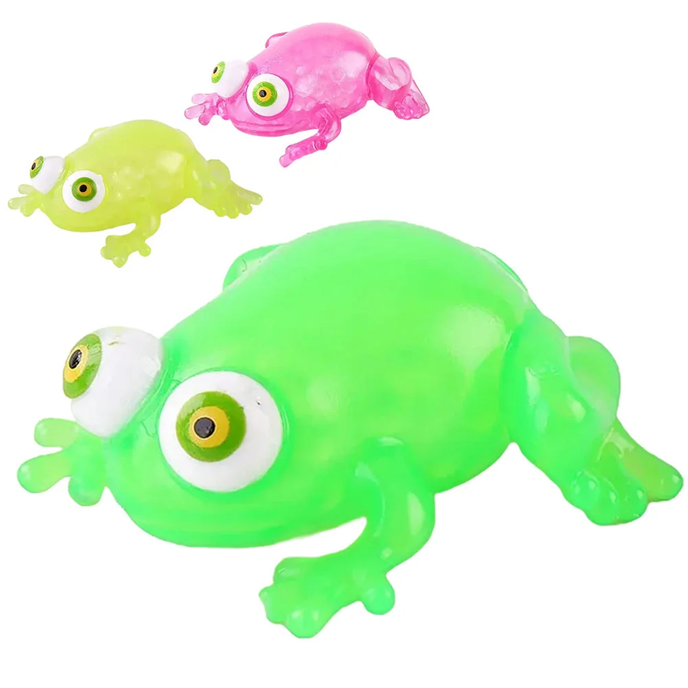 

3 шт., детские резиновые игрушки в виде лягушки