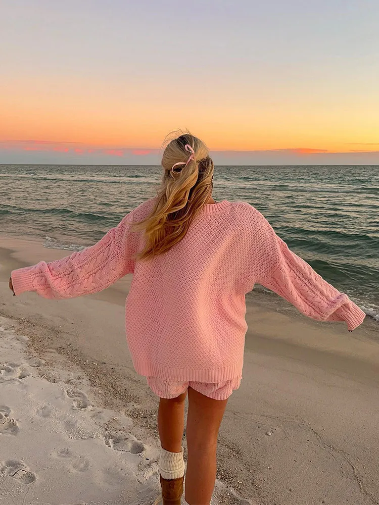 Женский свитер с вырезами пуловер длинным рукавом O Veck утепленные пушистые