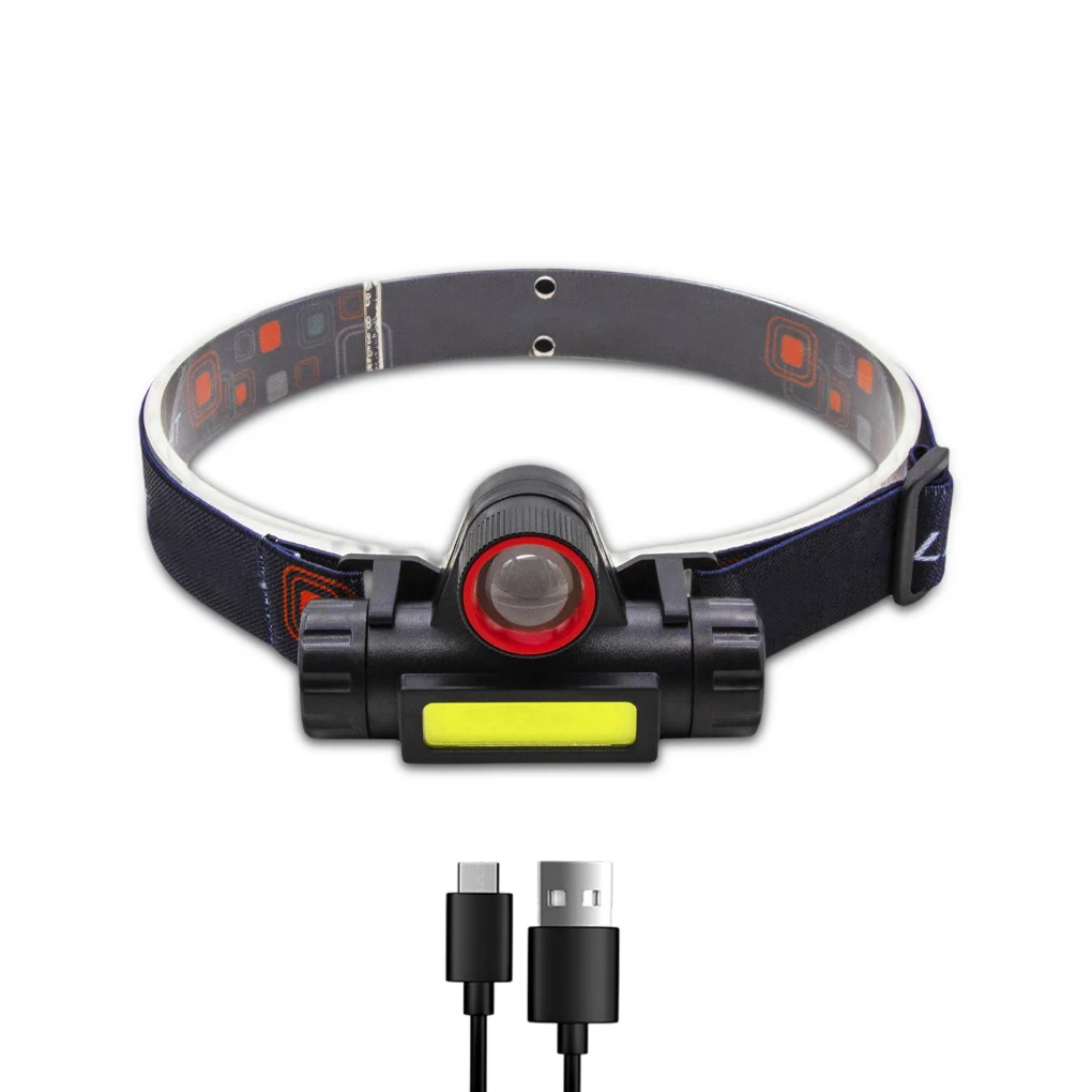 

Фонарь налобный Аккумуляторный с 2 режимами, 1/2/3