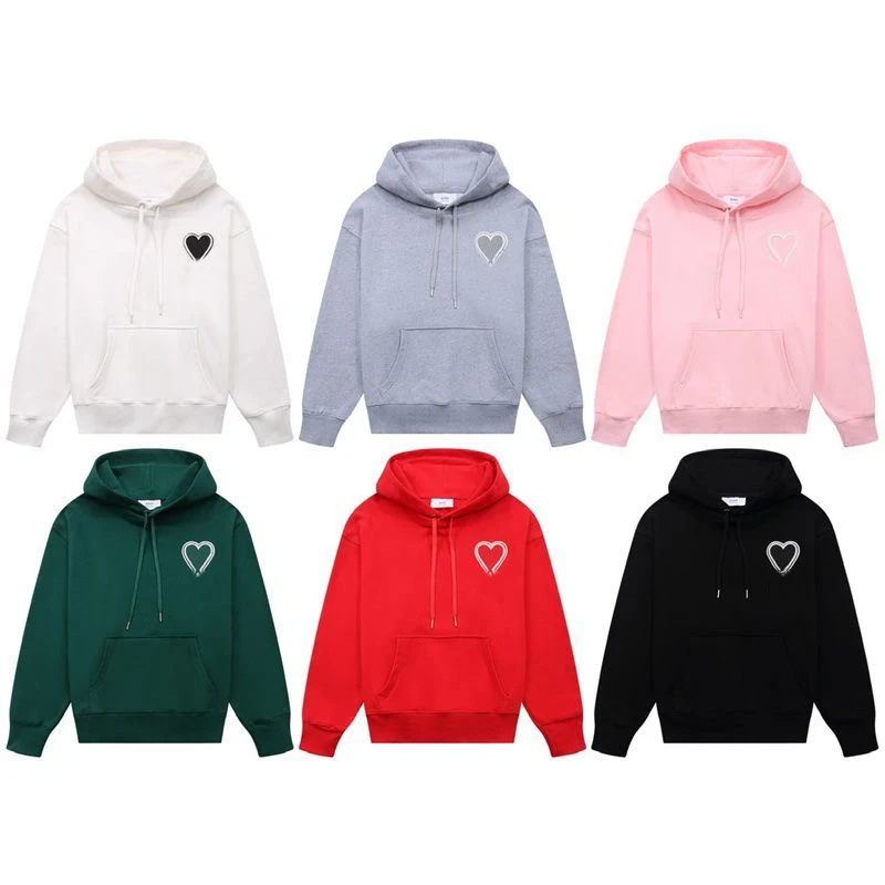 

2023 high-quality new embroidered hooded pullover sweater high street men and women couples loose cotton top coat