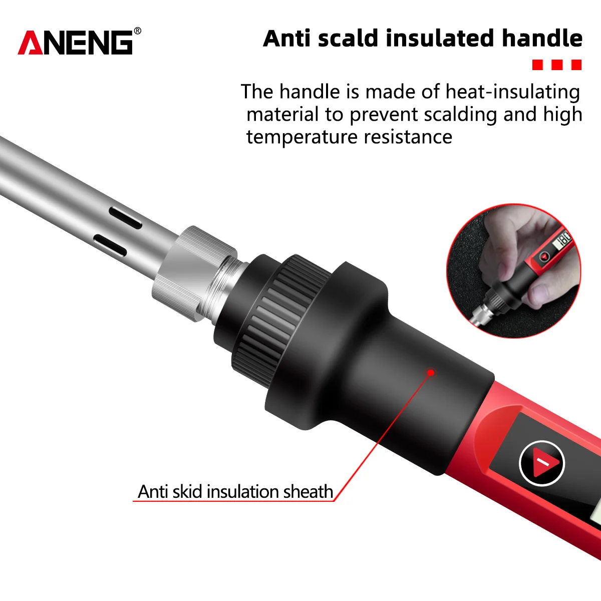 Электрический Мини-паяльник Aneng С Цифровым Жк-дисплеем Интеллектуальный