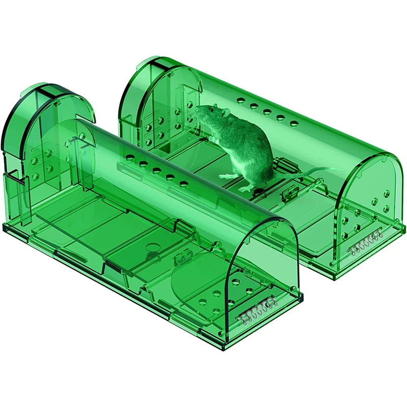 

Humane Mouse Traps Catch And Release, Reusable No Kill Mouse Traps , Easy To Set And Safe For Family And Pet-2 Pack