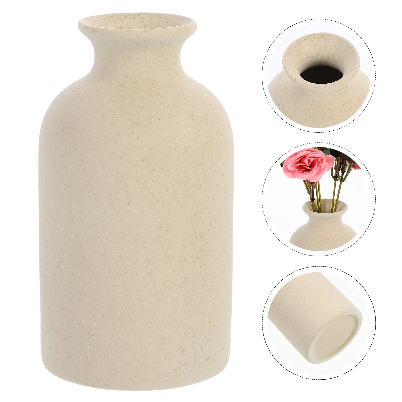 

Ceramic Decorative Vase Floral Decor Dried Flower Holder Vase Bottle Ceramic Floral Containers Ceramics Cylinder Vases