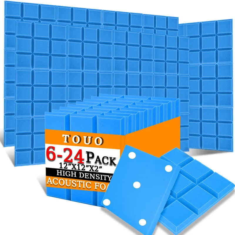 Акустическая пена TOUO 6/12/24 шт. зеркальная кромка 9 блоков плитка пенопласт