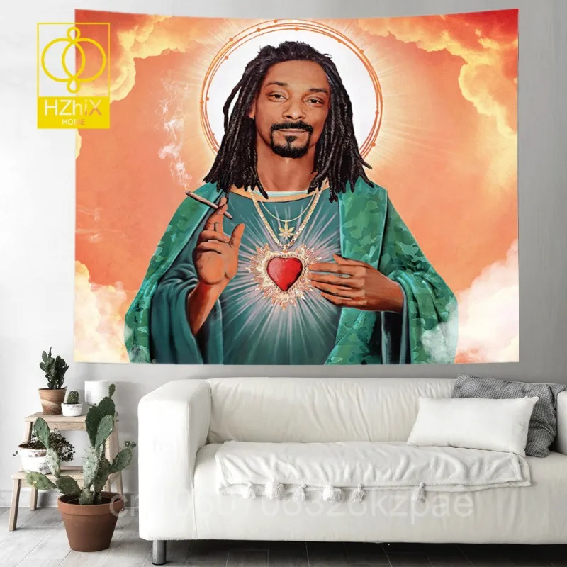 

Rapper Singer Tapestry Jesus Tapestry Aesthetic Room Decor Boho Hippie Tapestries Wall Carpets Bedroom Background Decoration