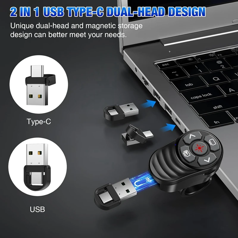 Перезаряжаемый беспроводной кликер для презентации USB типа C