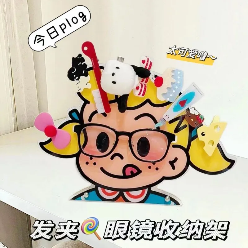 Креативный акриловый стеллаж для хранения шпилек и очков