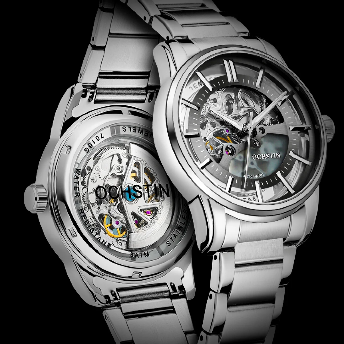 

OCHSTIN 2022 Men's Mechanical Watches Skeleton Automatic Sports Wristwatches For Man Waterproof Luxury Brand Business Clock