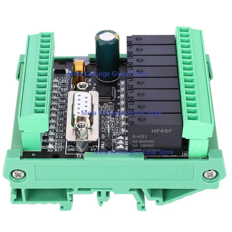 Фото Плата ПЛК FX2N-20MR-232 5A DC24V с корпусом, модуль релейного выхода 12 входов 8 выходов, высокоскоростной аналоговый вход для счетных устройств 2AD 0-10В №3