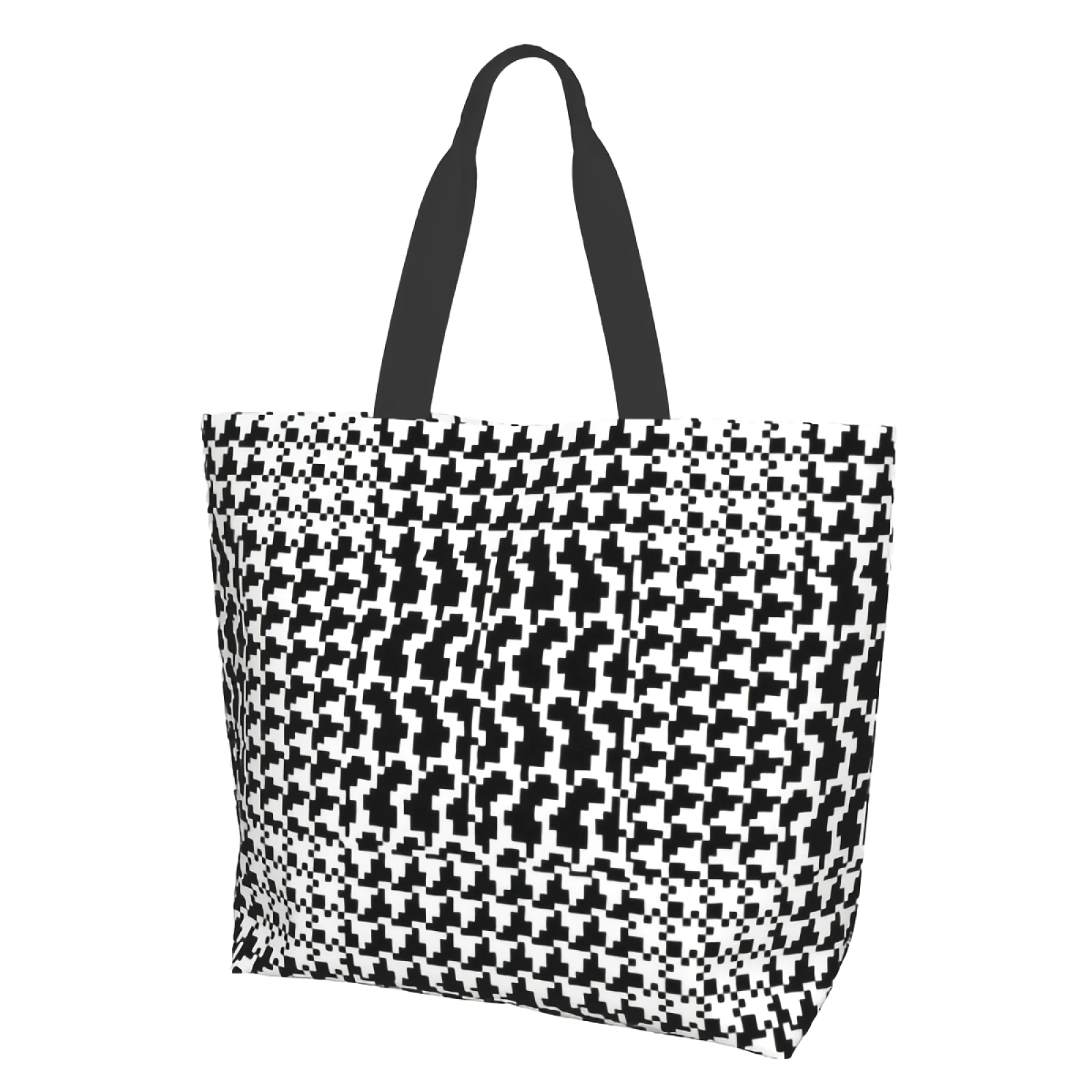 

Tote Bag for Women Travel Work Shopping Grocery Top Large Totes Reusable Handbags Shoulder Bags Black Decorative Pattern