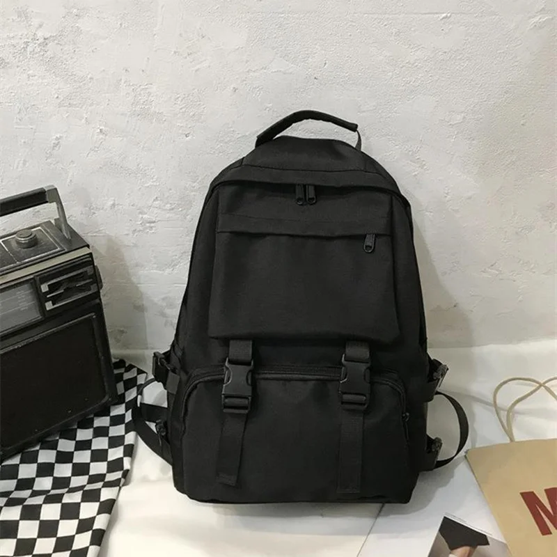 

Street Fashion Women's Backpack Large Capacity College Students Shcool Bags Korean Version Casual Feminina Travel