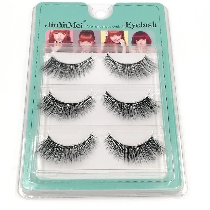 

3 Pairs 3D Mink Lashes False Eyelashes Natural/Thick Long Eye Lashes Wispy Makeup Beauty Extension Tools maquiagem maquillaje