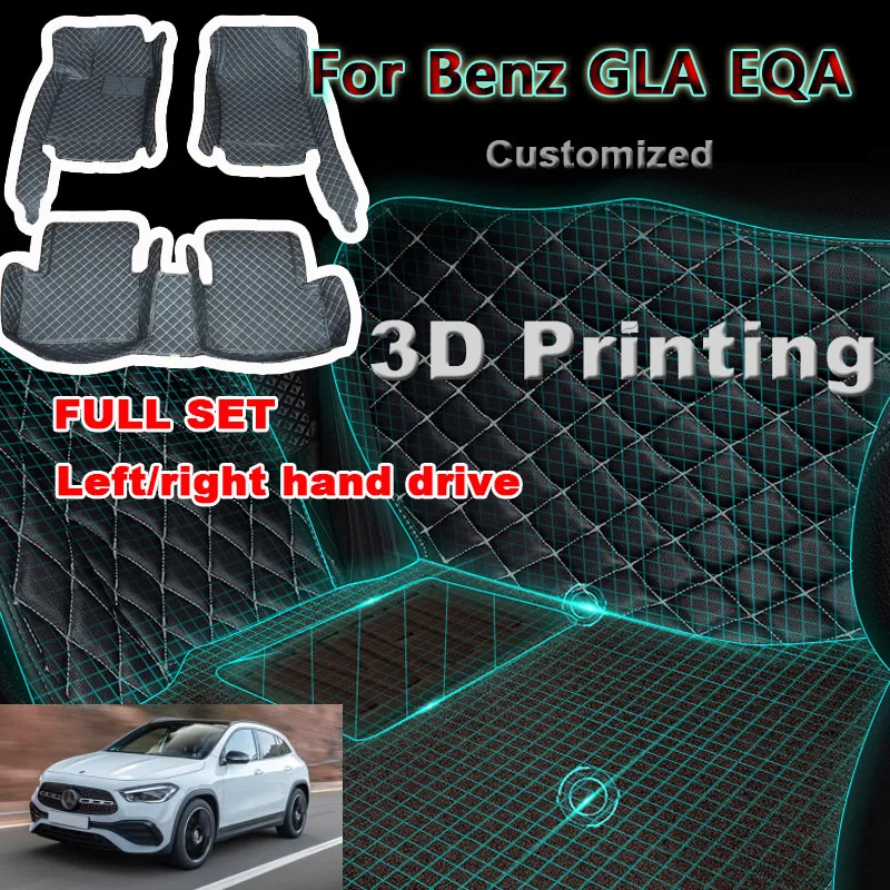 

Автомобильные коврики для Mercedes-Benz GLA EQA H247 2021 2022 2023, водонепроницаемые автомобильные коврики, Полный Комплект ковриков для автомобиля, аксес...