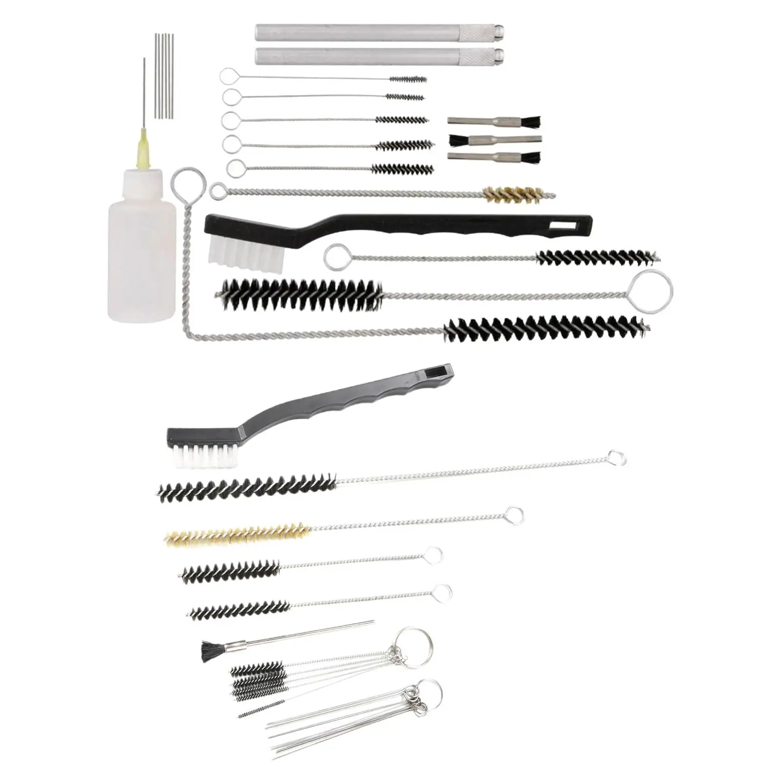 

Набор для чистки распылительной трубки, аксессуары для очистки, набор игл и щеток для очистки тонких трубок, оборудование для татуировок, аэрограф