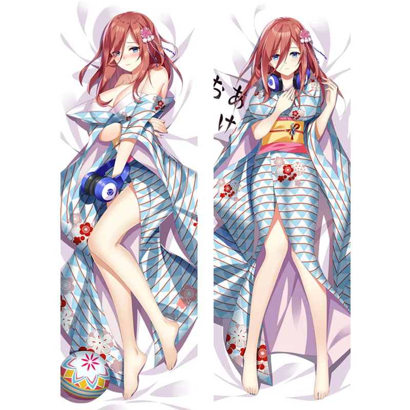 

Красота Накано Нино дакимакура чехлы на подушку аниме quintessence Quintuplets двухсторонние обнимающие тело Косплей Подушки Подарки
