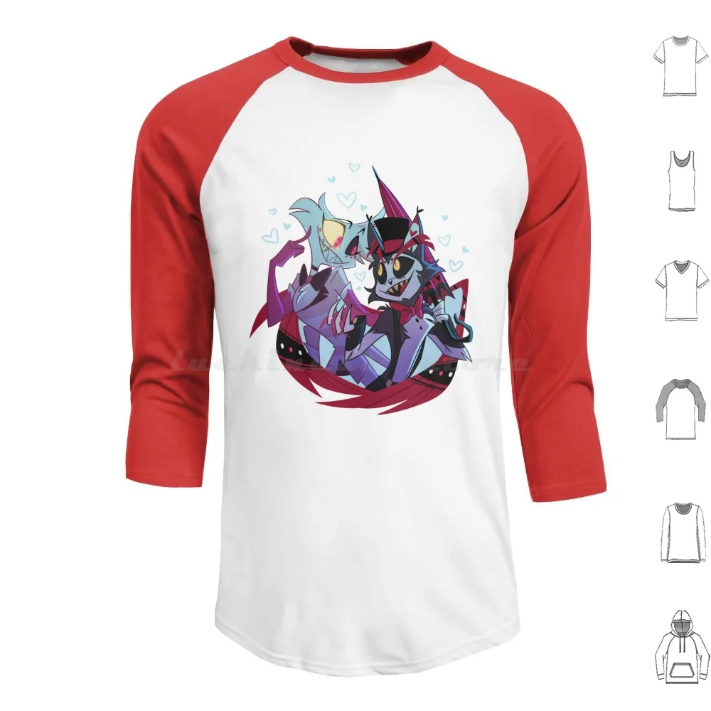 Худи Huskerdust с длинным рукавом Helluva Angel Dust Husk Hazbin