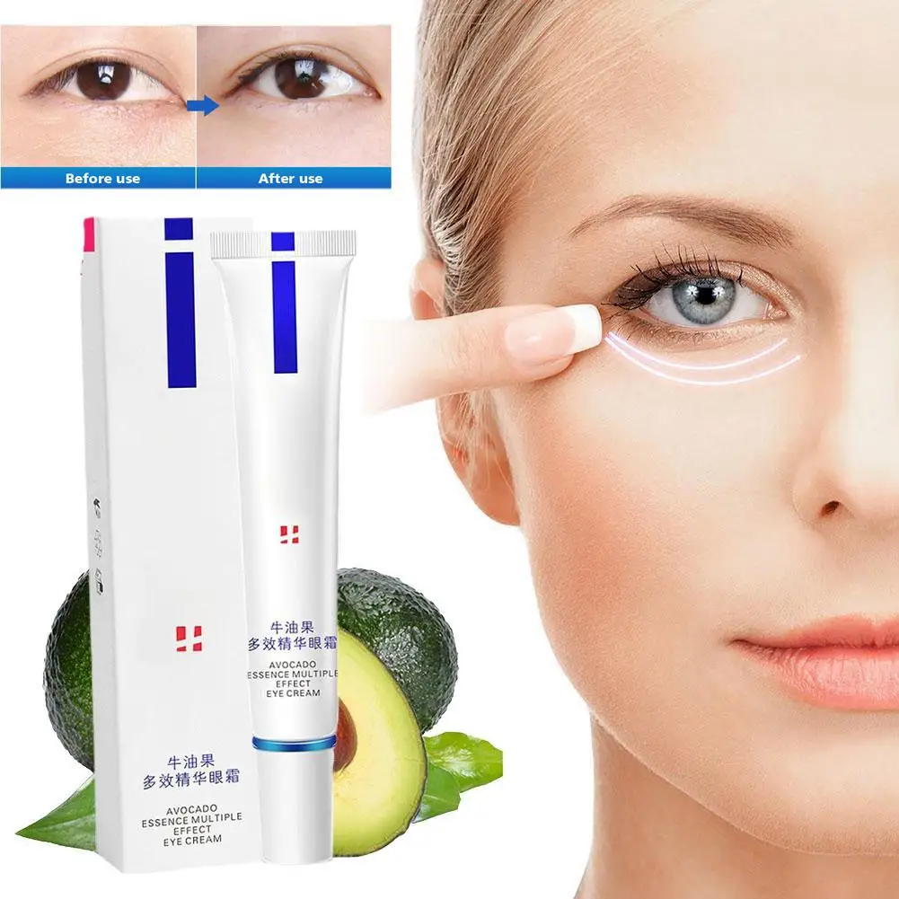 

20g Avocado Eye Cream Anti Aging Dark Circles Bags Puffiness Great Under Eye Skin Face Tightening Eye Lift Treatment Care