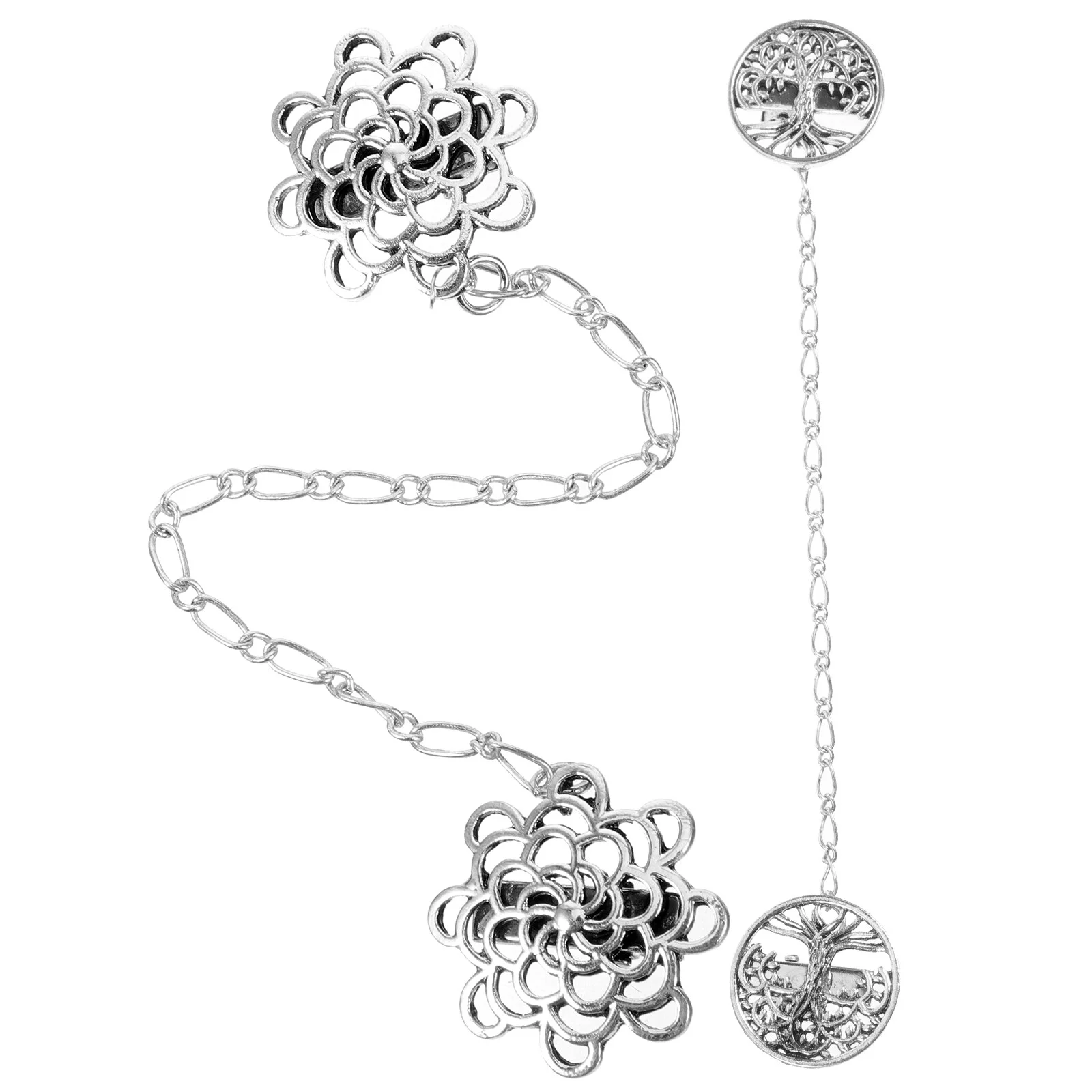 10 Pcs The Chain Shawl Cardigan Clips Lady Dresses Women Fashion Alloy Sweater Vintage Miss Trendy