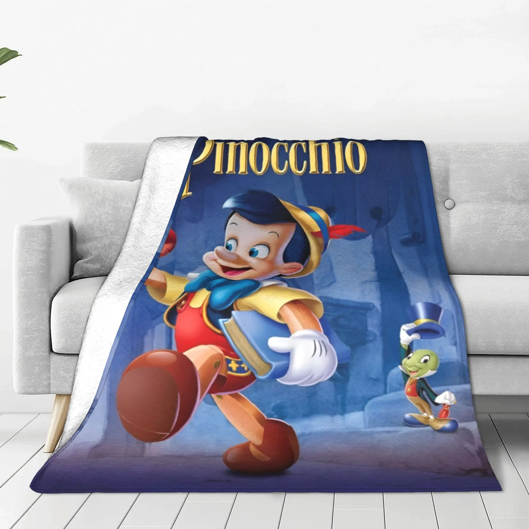 Пиноккио приключения кукольные одеяла мультфильм фланель потрясающее теплое