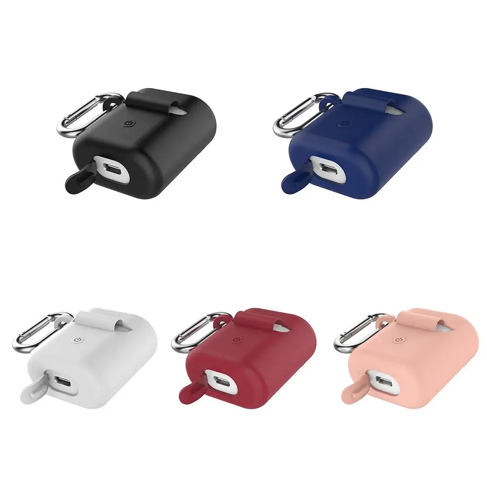 Силиконовый защитный чехол с карабином для Huawei Freebuds2/Honor Flypods Pro оснащенный