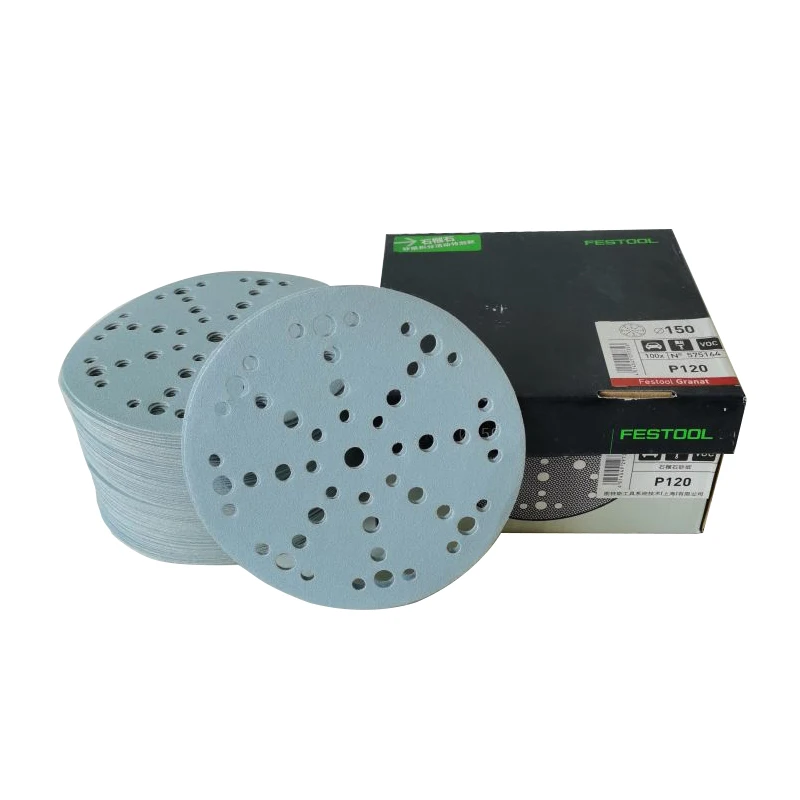 6 Inch48/ 17 Hole Sanding Discs 80-500 Grit Assorted Sandpaper Wet Dry Hook and Loop For Car Festool Random Orbital Sander
