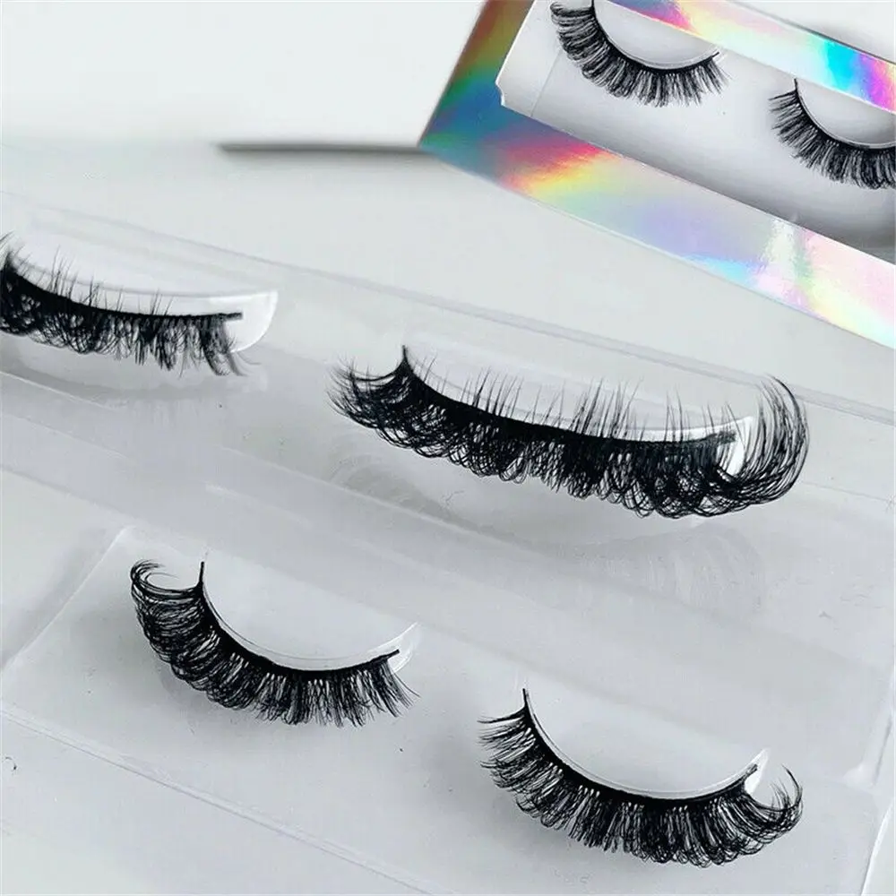 

Halloween Cosplay Long Curled Full Natural Wispy Fluffy False Eyelashes Russian Strip Lashes Faux Mink Lashes D Curl