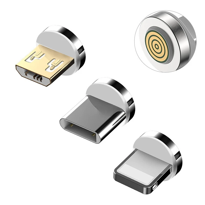 Круглый Магнитный кабель 3 А для Samsung S21 S22 Ultra Type C Micro USB вилки Быстрая Зарядка