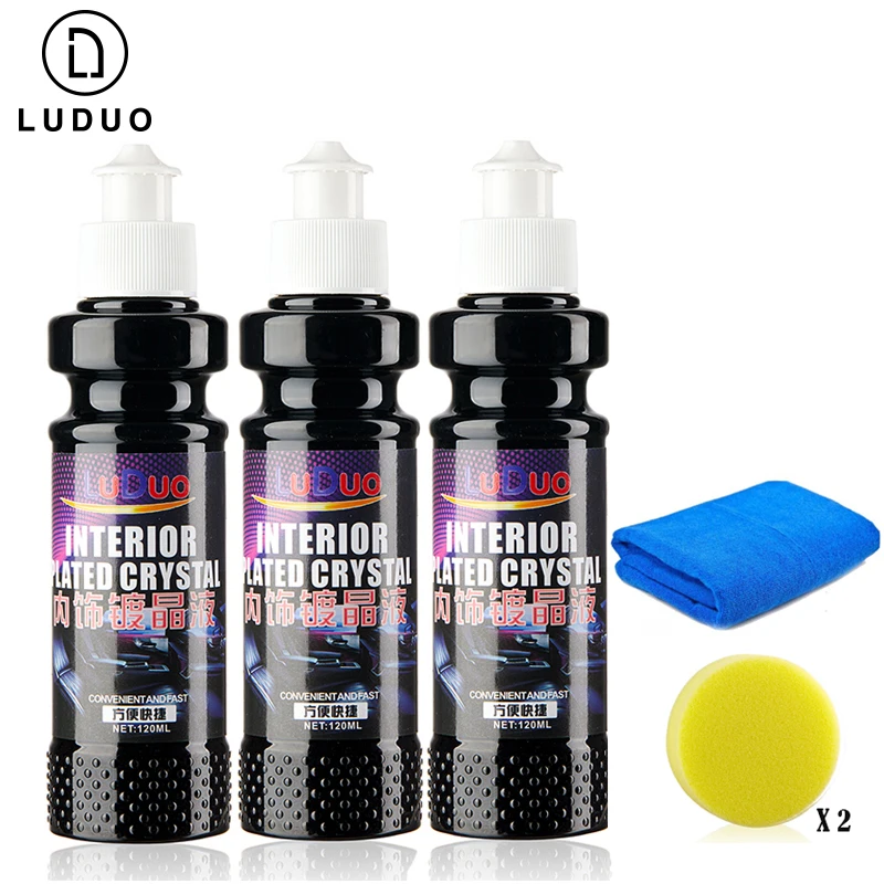 

120ml Car Interior Detailing Coating Leather Renovator Plastic Restorer for Dashboard Door Tire Glossy Coating Liquid