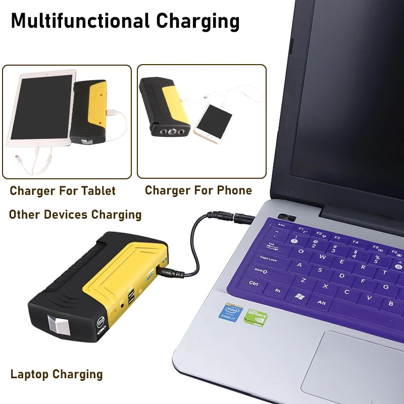 Многофункциональный автомобильный стартер GKFLY аварийное устройство 12 В 600 А