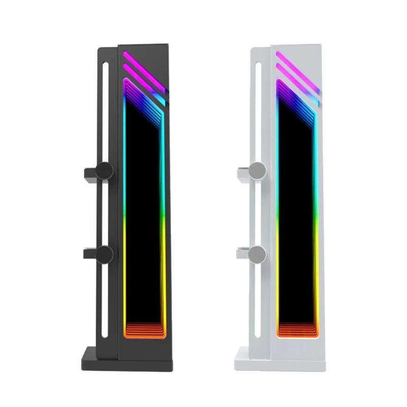 

ARGB Graphics Card GPU Support Bracket Vertical Height Adjustable GPU Support Sliding GPU Holders with Magnetic Base