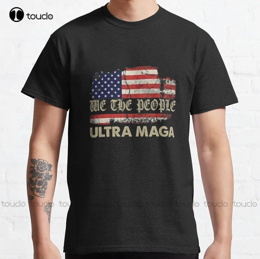 

Ultra Maga Proud Ultra-Maga Classic T-Shirt Trump 2024 Oversized Shirts For Women O-Neck Streetwear Oversized Men Tee Shirts New