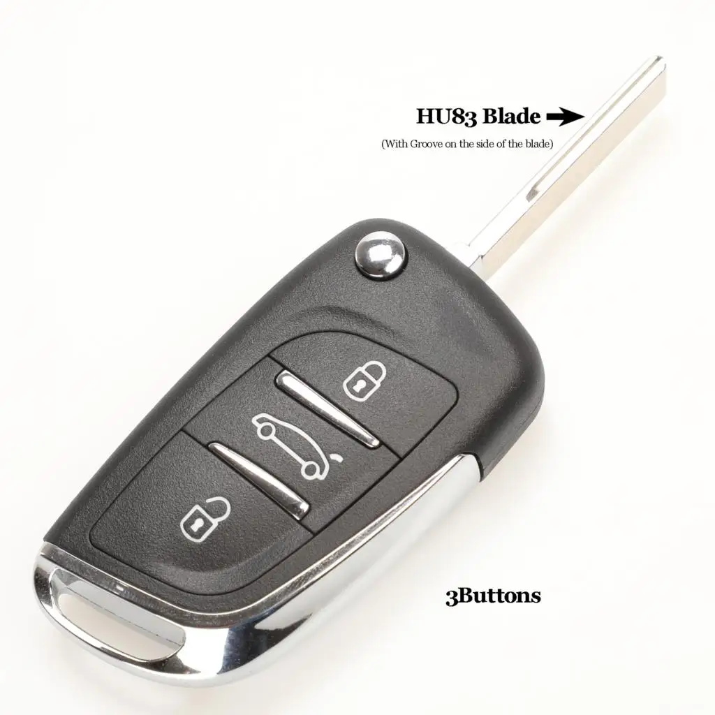 

Чехол Для Ключей Jingyuqin CE0523 Для Citroen C2 C4 C5 Berlingo Xsara Picasso Peugeot 306 407 807 Partner VA2/HU83 Со Съемной...