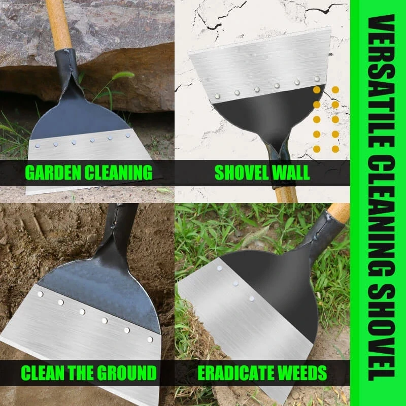 

Multi-Functional Cleaning Shovel Steel Flat Shovel Outdoor Garden Ice Spade Dropshipping Planting Farm Weeding Garden Hand Tools