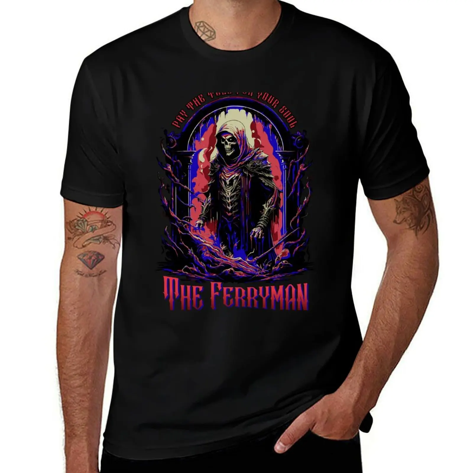 Футболка Ferryman тяжелая футболка с короткими рукавами и графикой мужская одежда