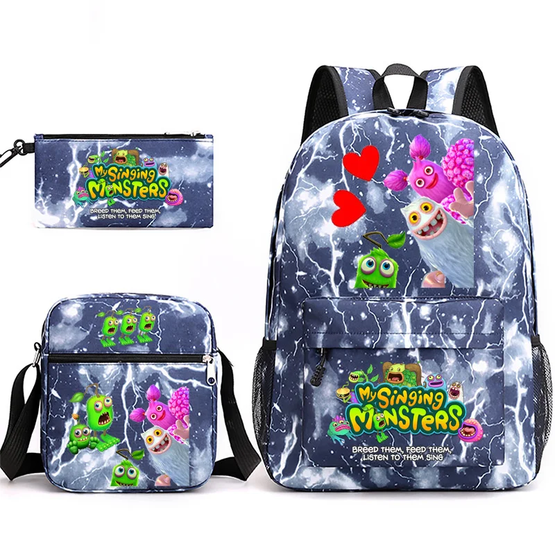 

3 шт./комплект, рюкзак с 3D-принтом «My Sing Monsters»